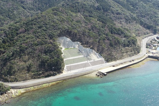 一般県道青方魚目線道路災害復旧工事